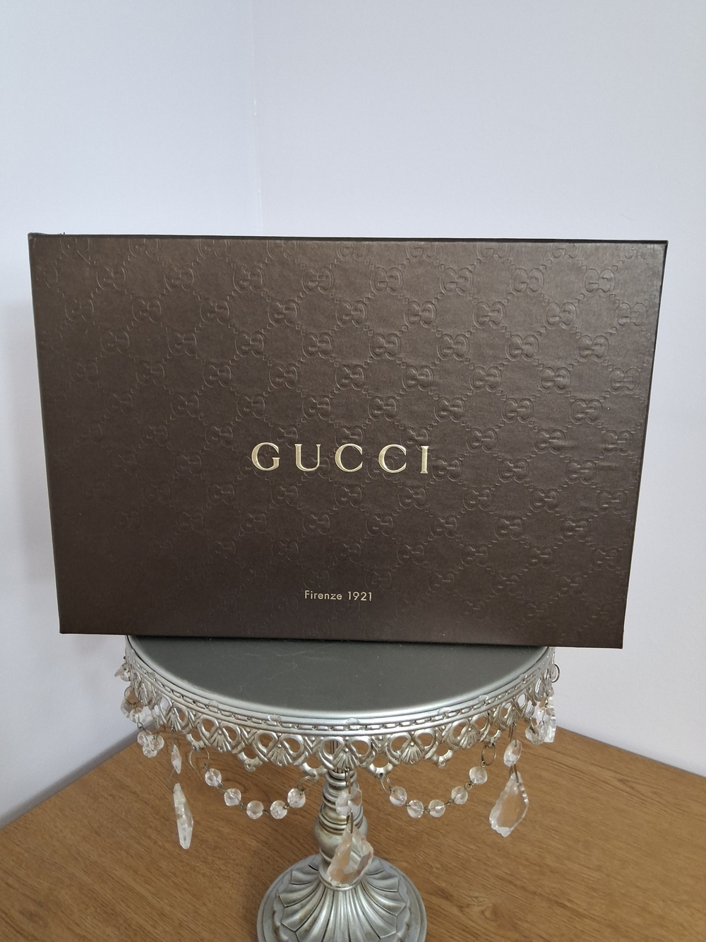 Gucci Blush Patent Leather Peep-Toe Heels - Picture 9 of 10